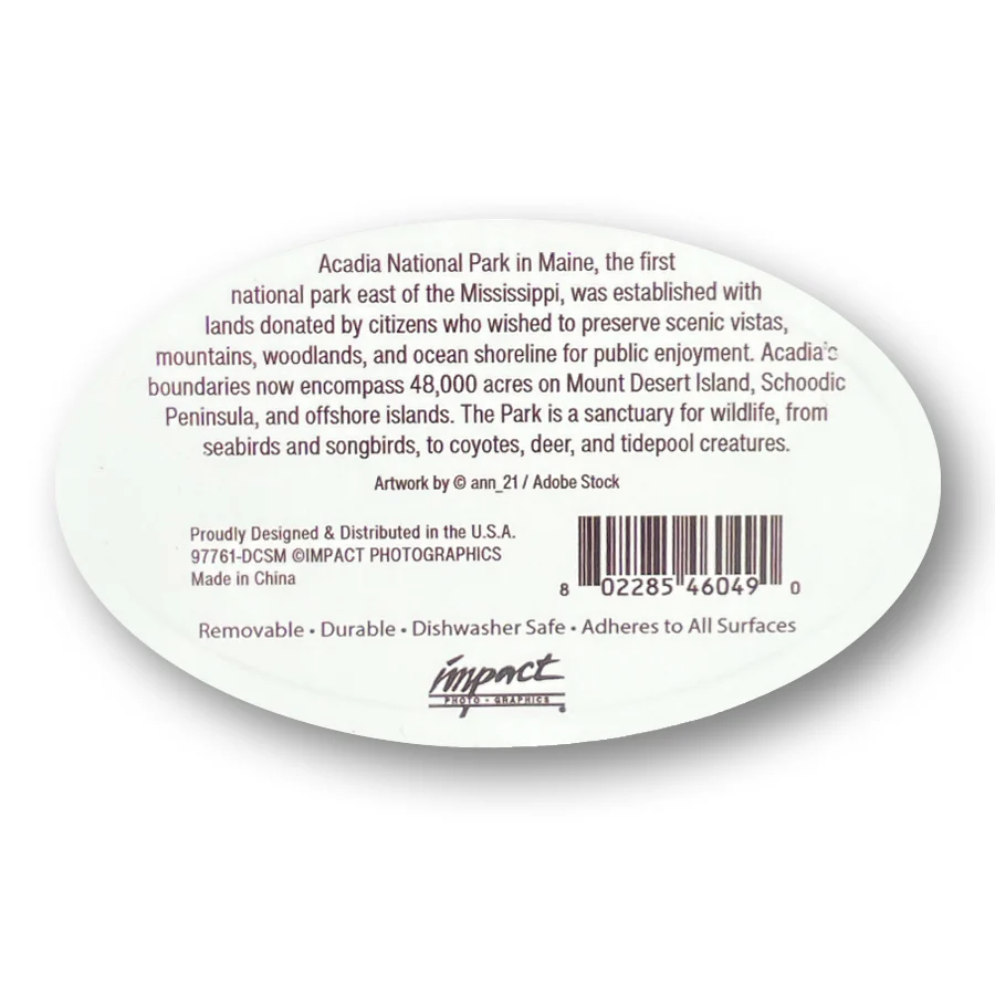 Acadia National Park Kayaker Decal - Image 2