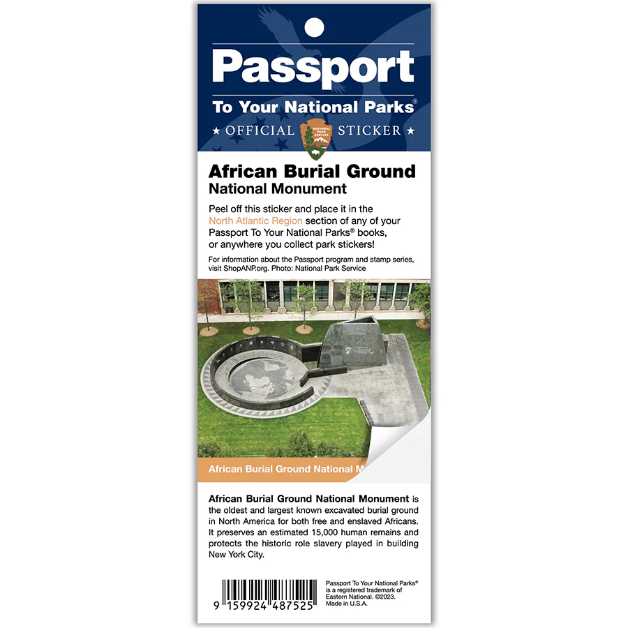 African Burial Grounds NM Passport Sticker