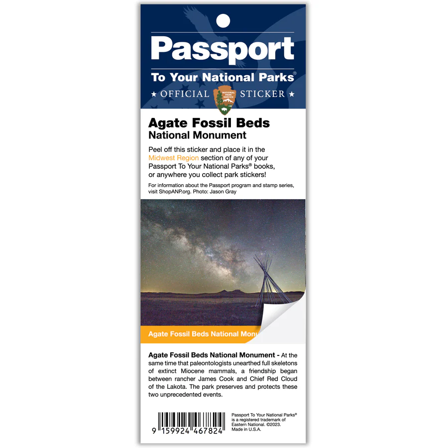 Agate Fossil Beds NM Passport Sticker