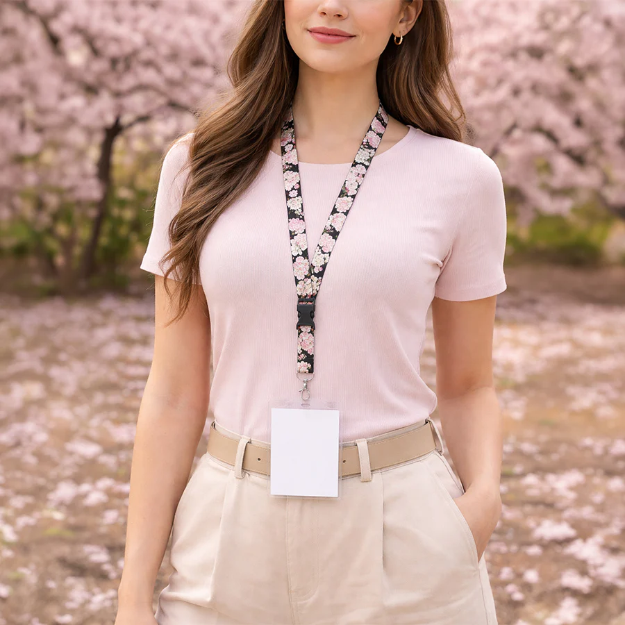 Cherry Blossom Varieties Lanyard - Image 2