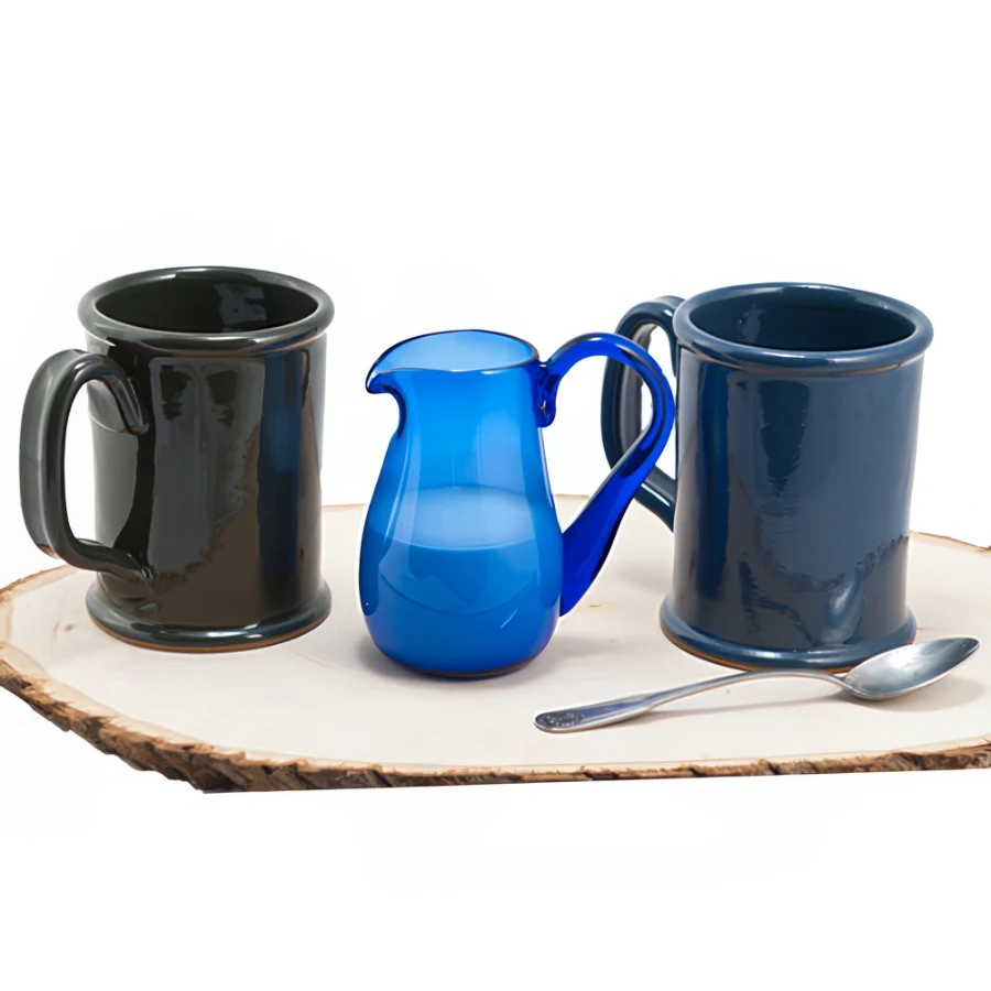 Cobalt Glass Creamer - Image 2