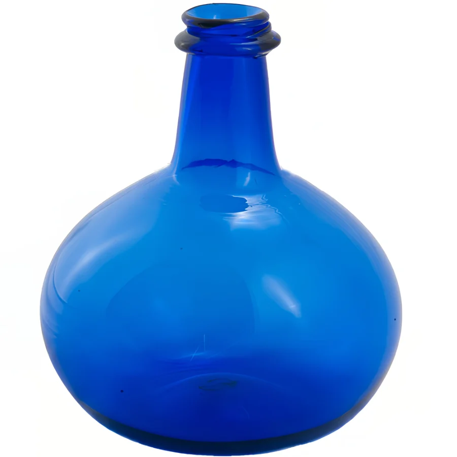 Cobalt Glass Onion Bottle