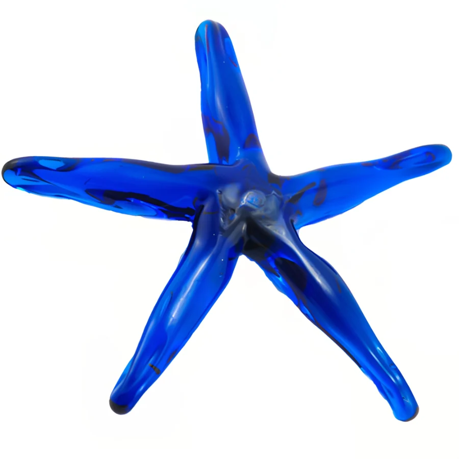 Cobalt Glass Starfish