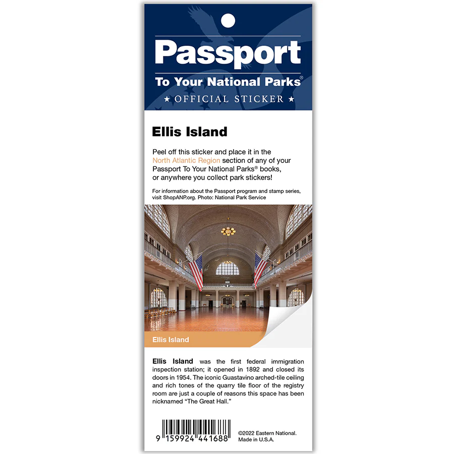Ellis Island Passport Sticker