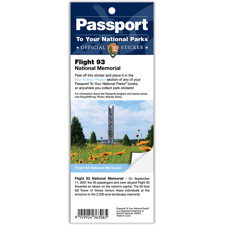 Flight 93 N MEM Passport Sticker