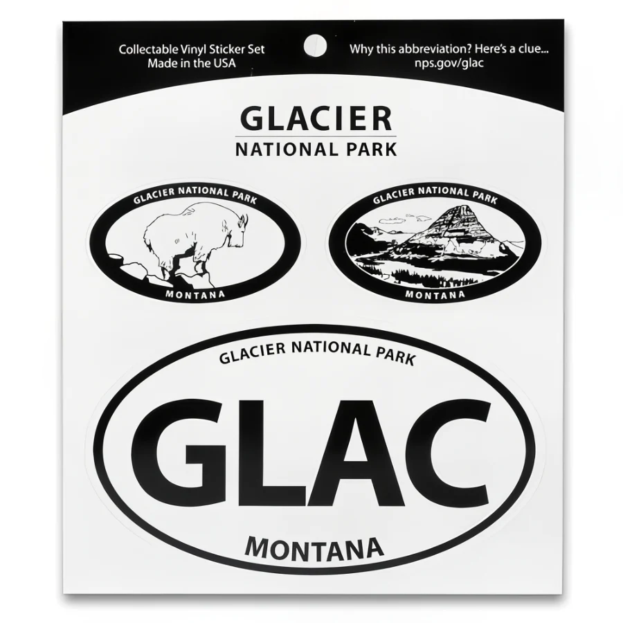 Glacier National Park Triple Decal