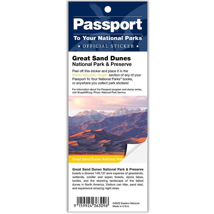Great Sand Dunes NP & PRES Passport Sticker
