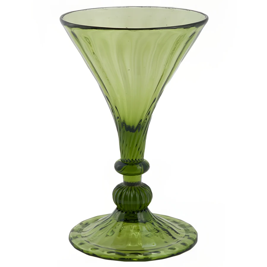 Green Wine Glass