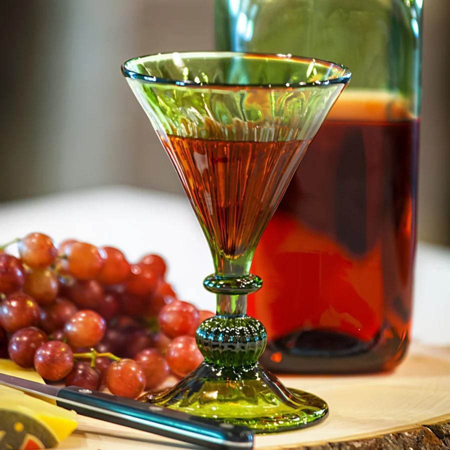 Green Wine Glass - Image 2