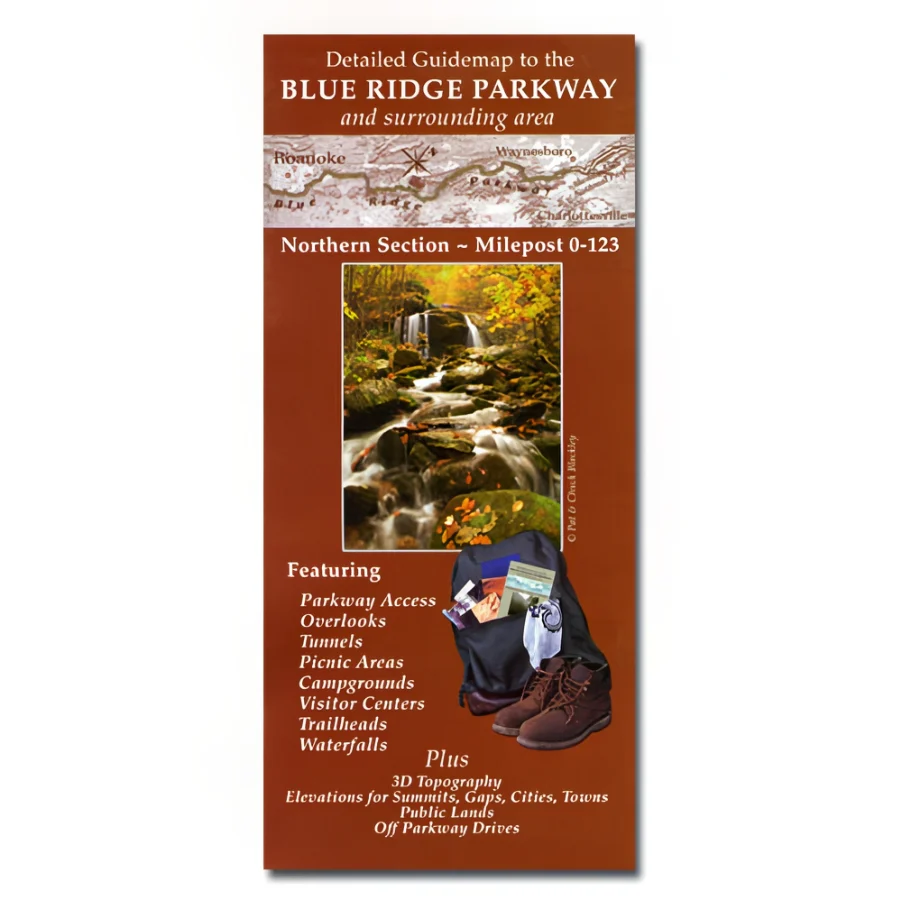 Guidemap to the Blue Ridge Parkway and Surrounding Area: Northern Section