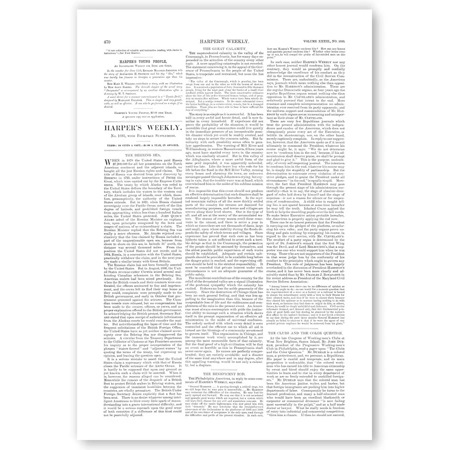 Harper's Weekly 1889 – Johnstown Flood Article Reprint - Image 2