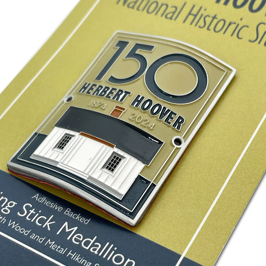 Herbert Hoover 150th Birthday Commemorative Hiking Medallion - Image 2