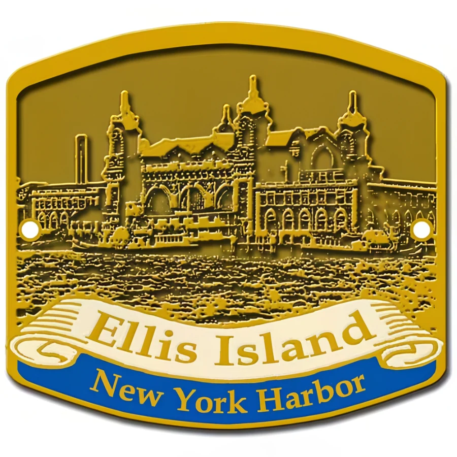 Ellis Island NY Harbor Hiking Medallion
