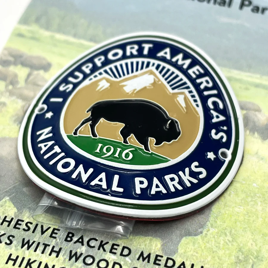 Park Supporter Bison Hiking Medallion - Image 2
