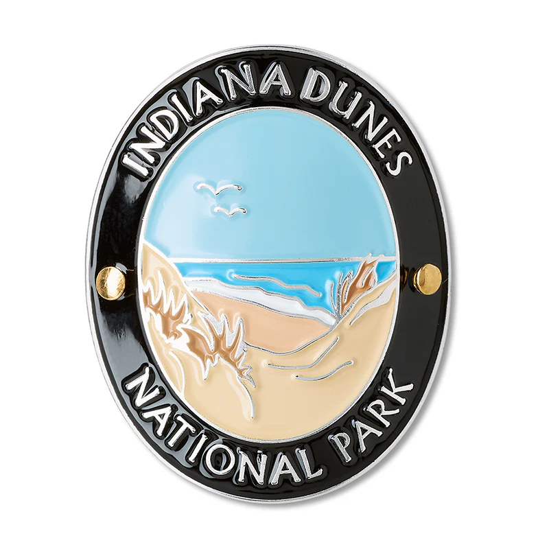 Indiana Dunes National Park Hiking Medallion - Traveler Series - Image 2