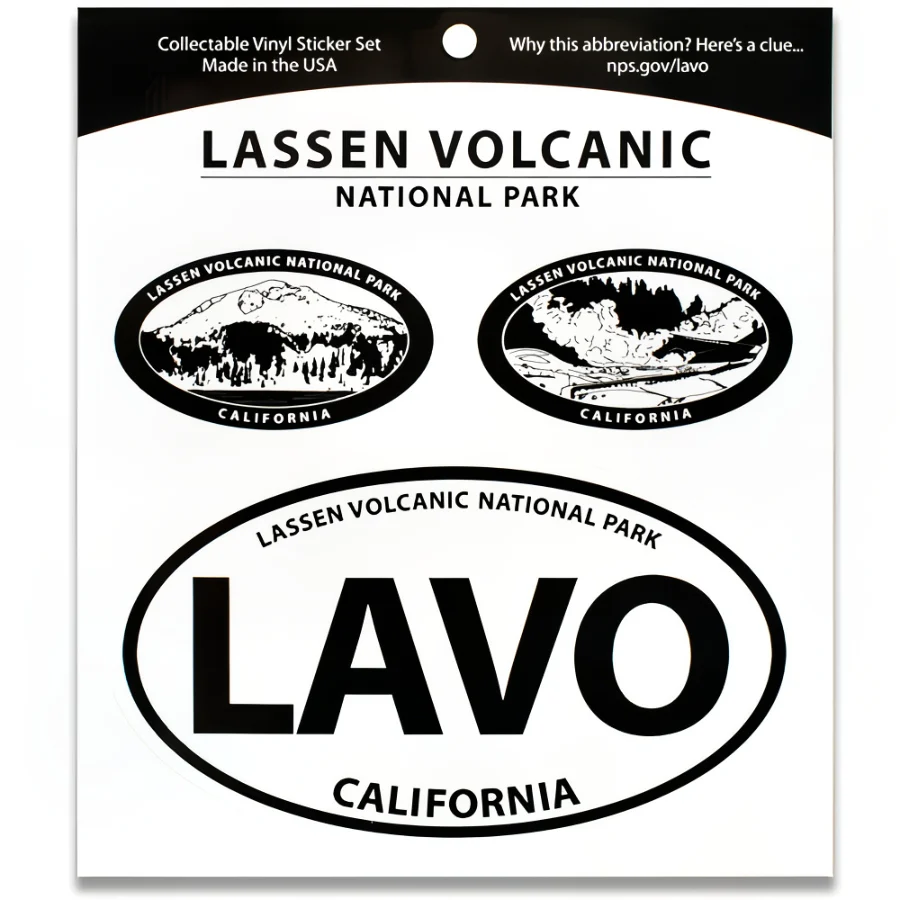 Lassen Volcanic NP Triple Decal