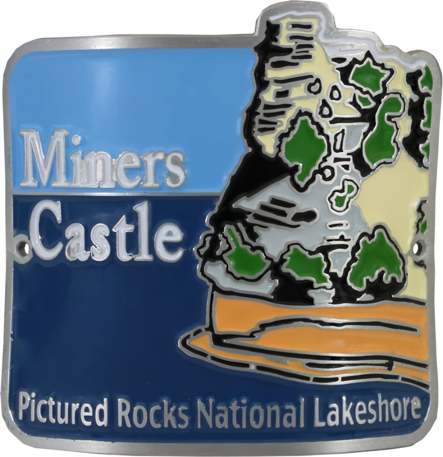 Miners Castle Hiking Stick Medallion