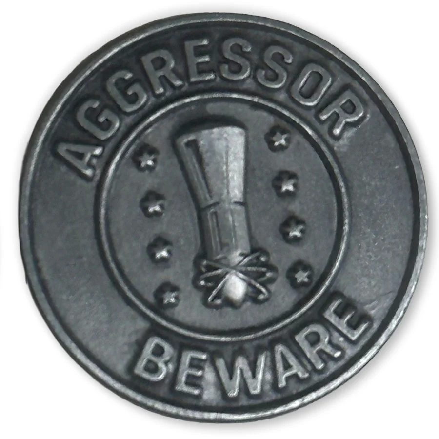 Minuteman Missile NHS Aggressor Beware Token - Image 2