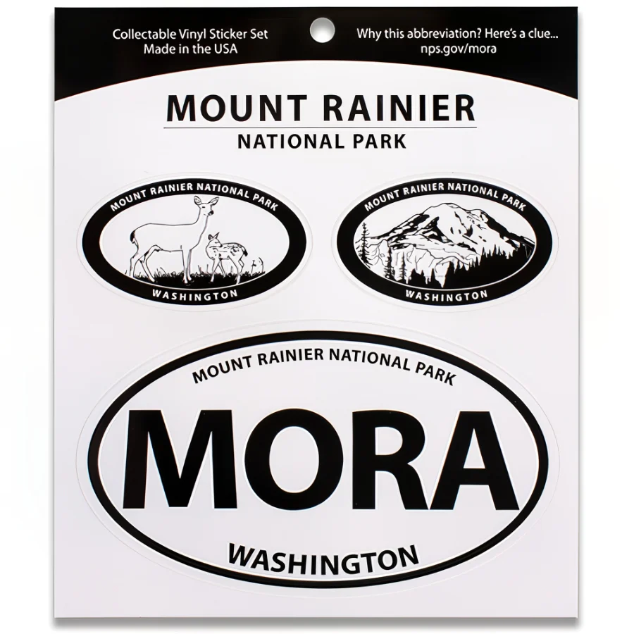 Mount Rainier NP Triple Decal