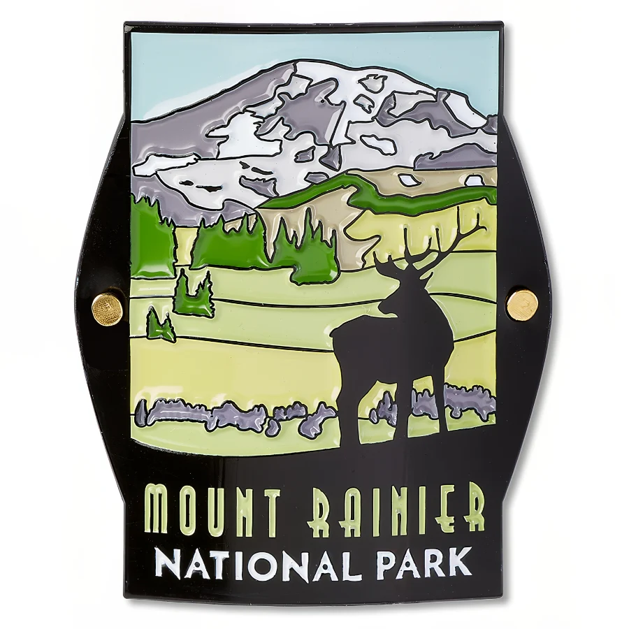 Mount Rainier Trailblazer Hiking Medallion