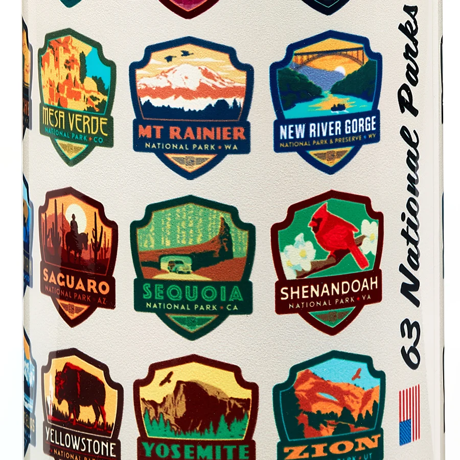 National Park Icons Water Bottle - Image 3