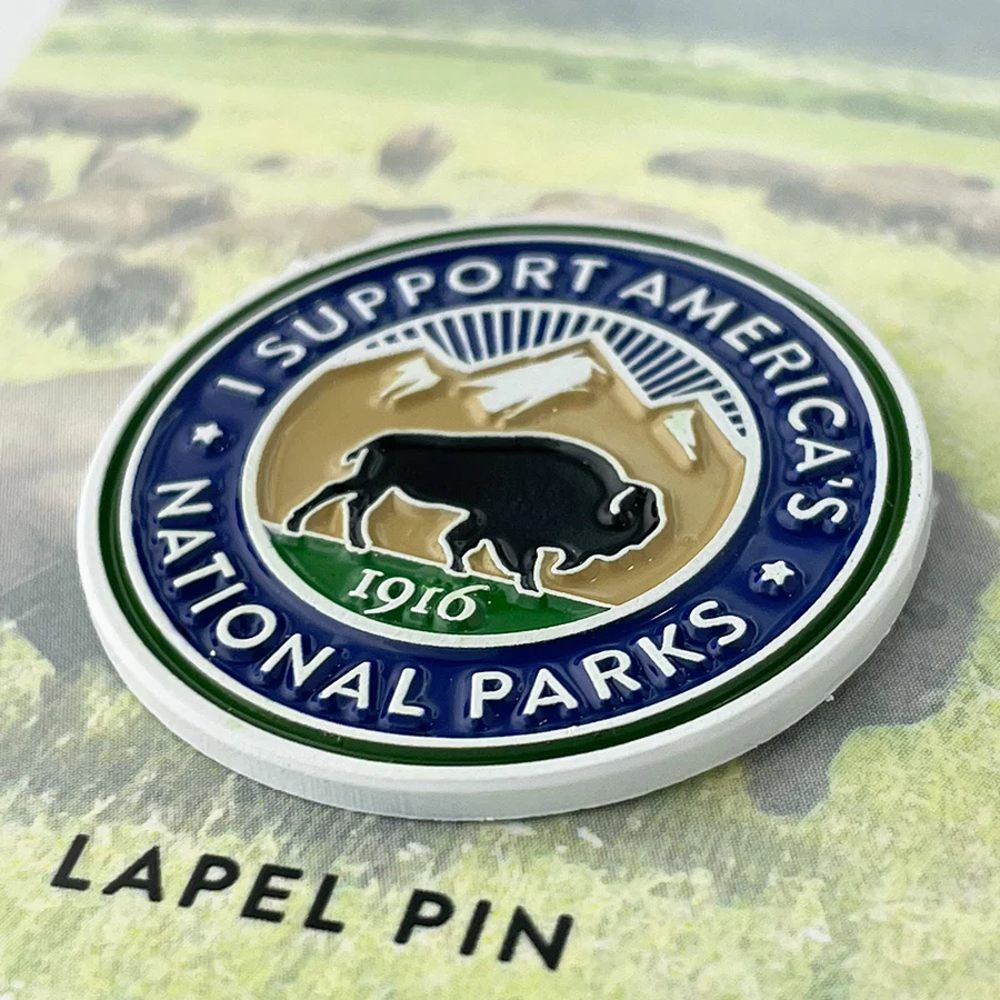 Park Supporter Bison Lapel Pin - Image 2