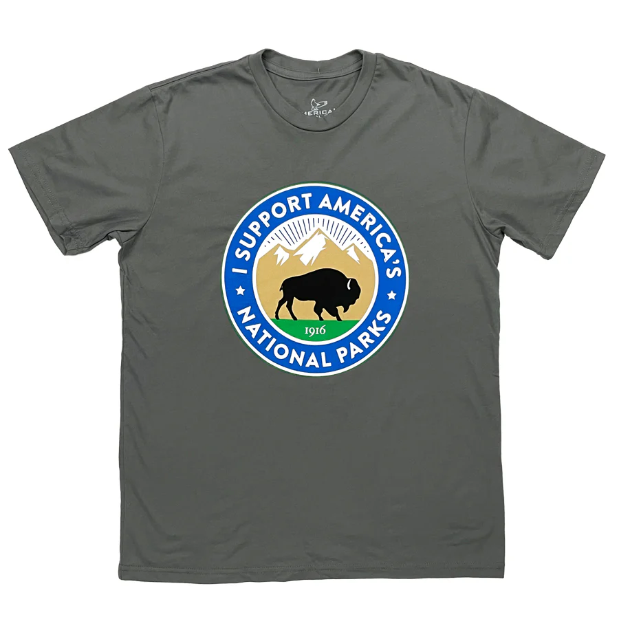 Park Supporter Bison T-Shirt - Asphalt