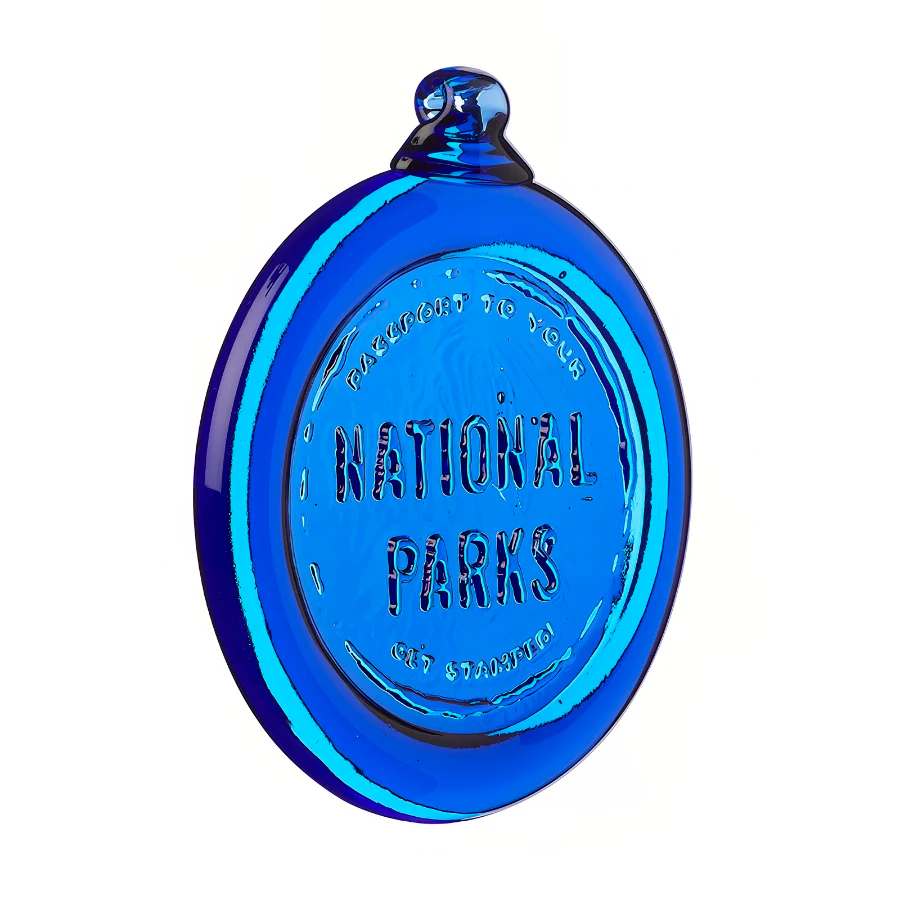 Passport Cobalt Glass Ornament - Image 2