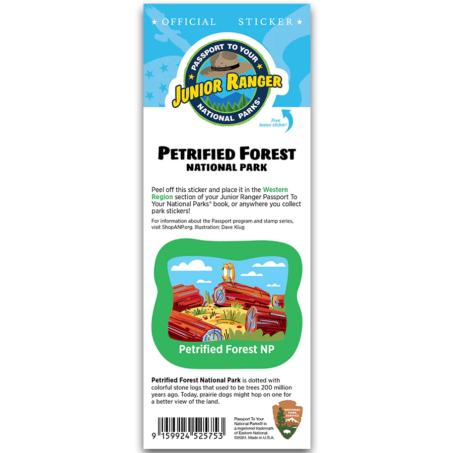 Petrified Forest NP Passport Junior Ranger Single Sticker
