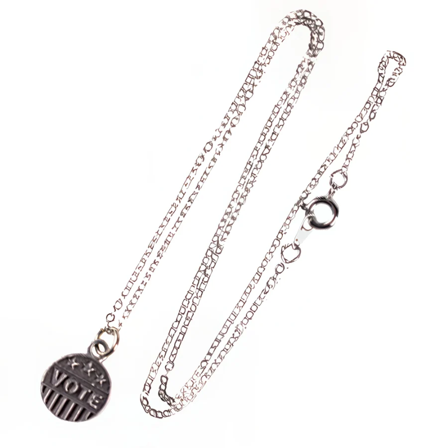 Pewter ''VOTE'' Necklace - Image 2