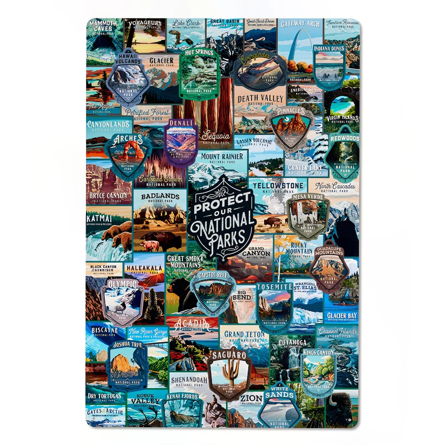 Protect Our National Parks Metal Sign