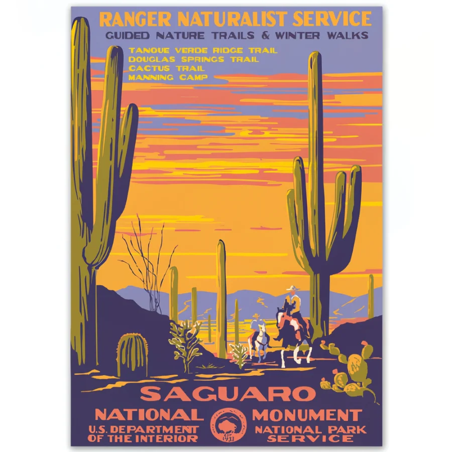 Saguaro National Park WPA Travel Poster