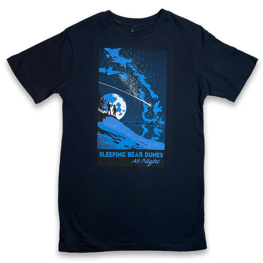 Sleeping Bear Dunes At Night T-Shirt
