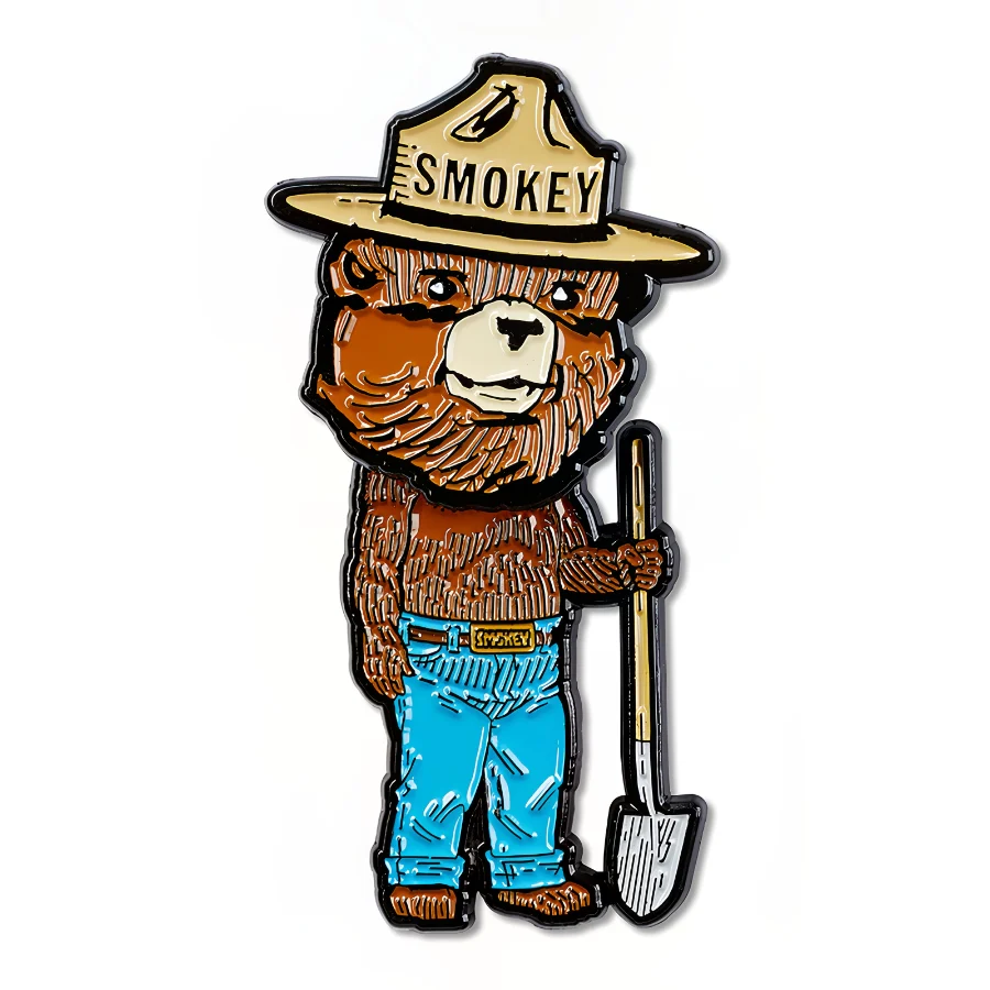 Smokey Bear Bobble Head Pin - Image 2
