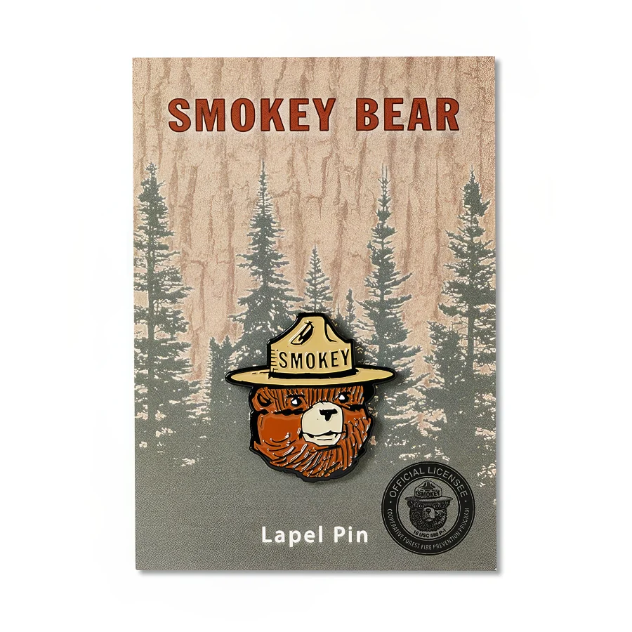 Smokey Bear Head Pin