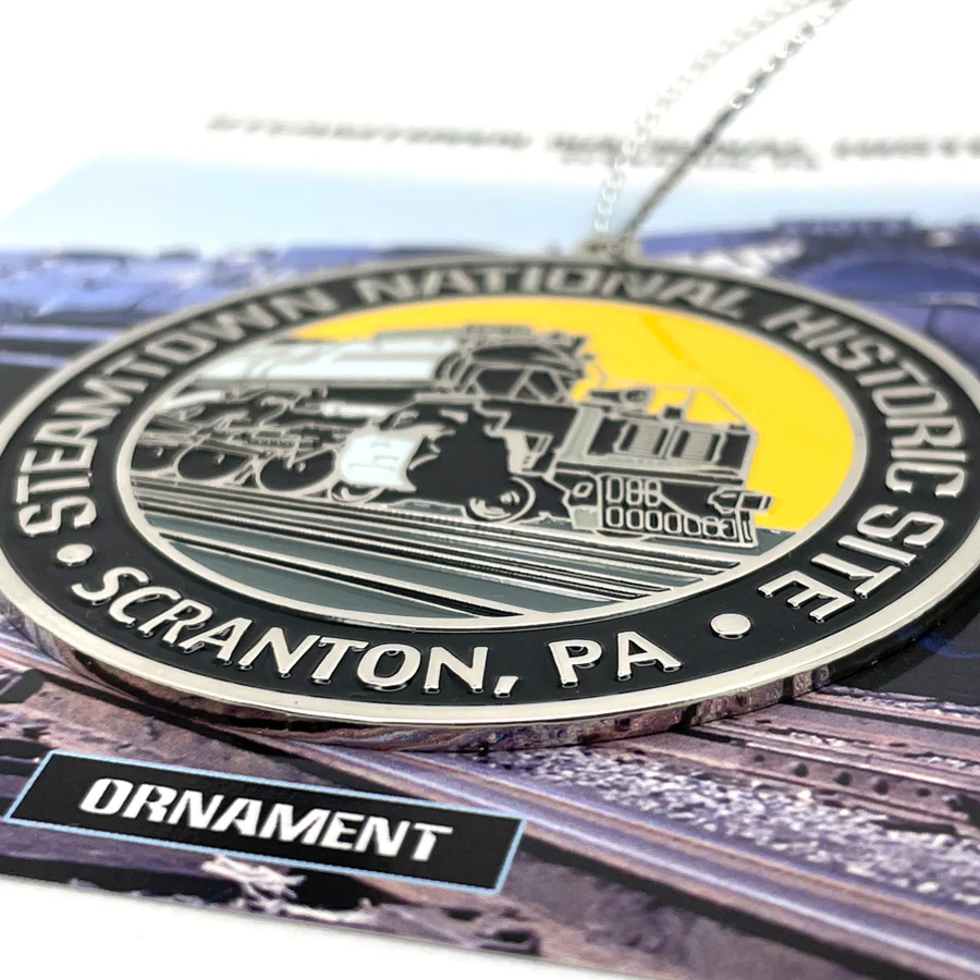 Steamtown National Historic Site Metal Ornament - Image 2
