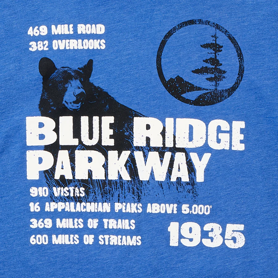 Blue Ridge Parkway Bear Facts T-Shirt - Image 2