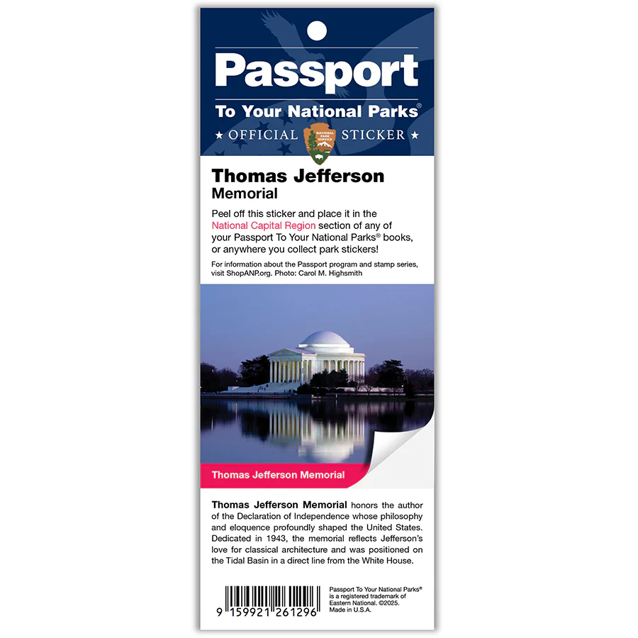 Thomas Jefferson Mem Passport Sticker