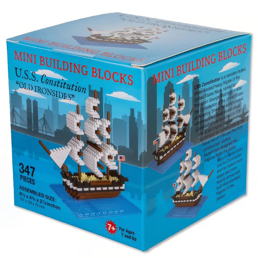 USS Constitution Mini Blocks