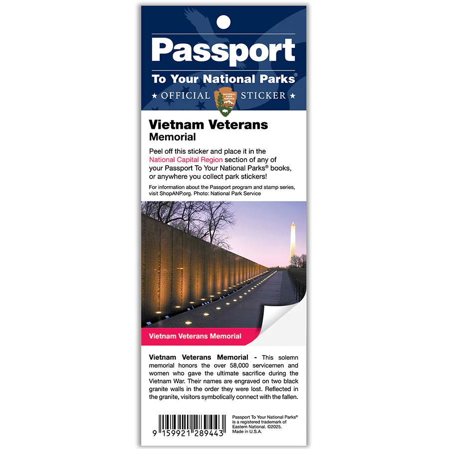 Vietnam Veterans Mem Passport Sticker