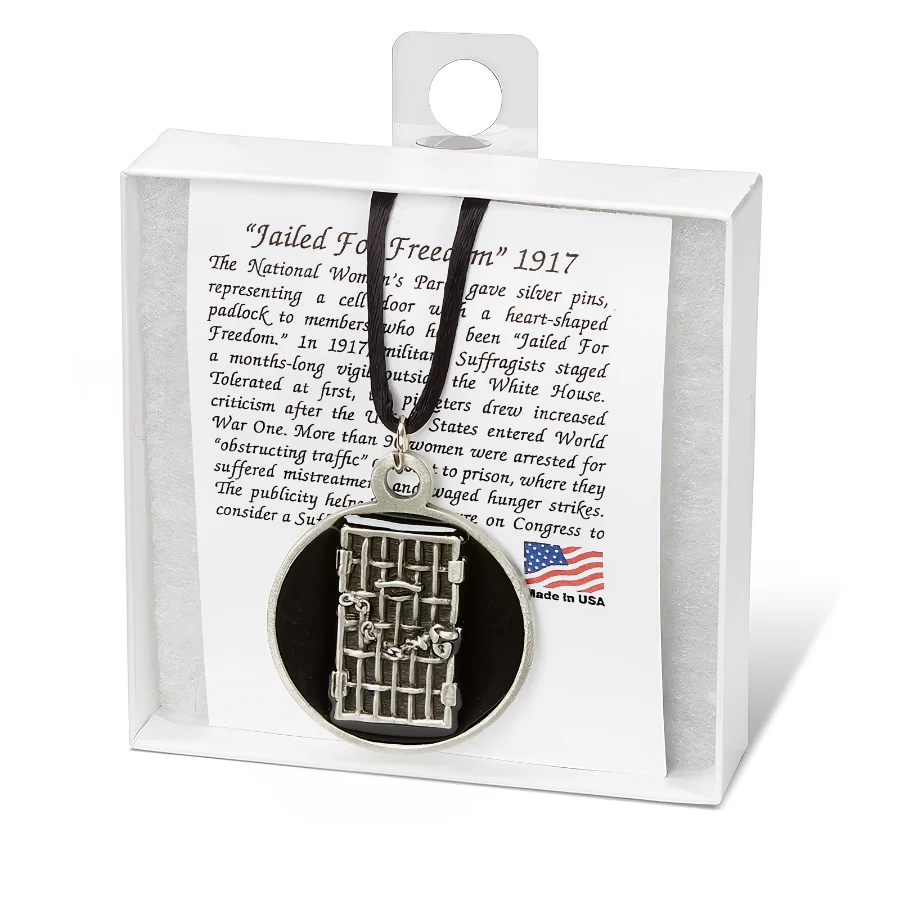 Women's Suffrage Jailhouse Door Necklace