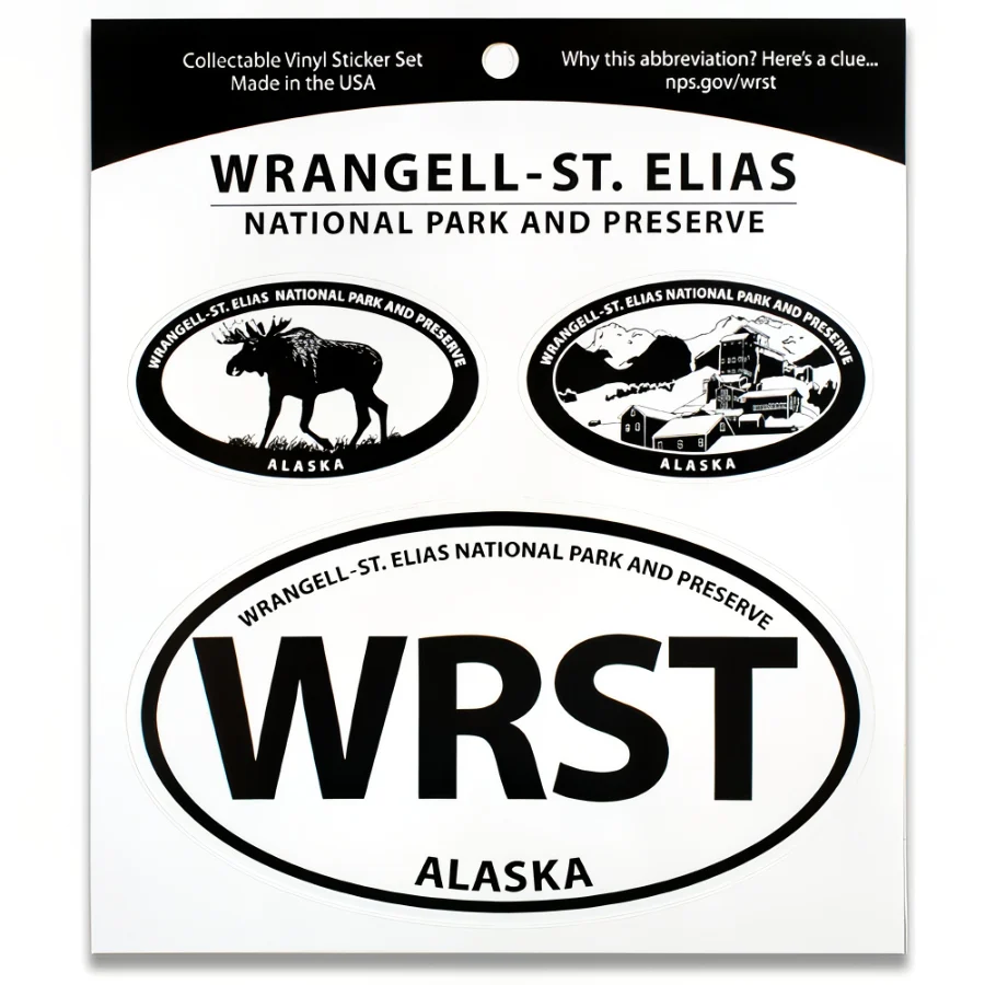 Wrangell-St. Elias NP Triple Decal